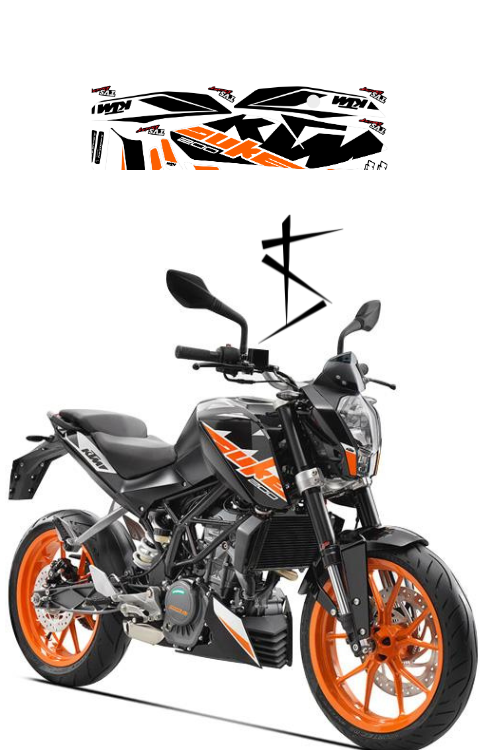 Duke 200 Graphics | Duke 200 Sticker